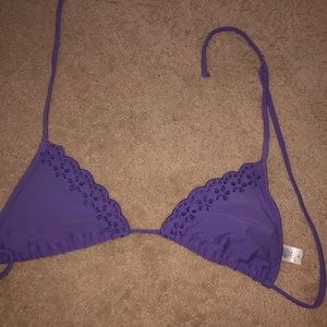 Women’s purple bikini top